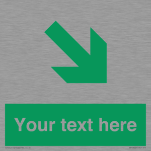 Custom Safe condition: Green Down right arrow